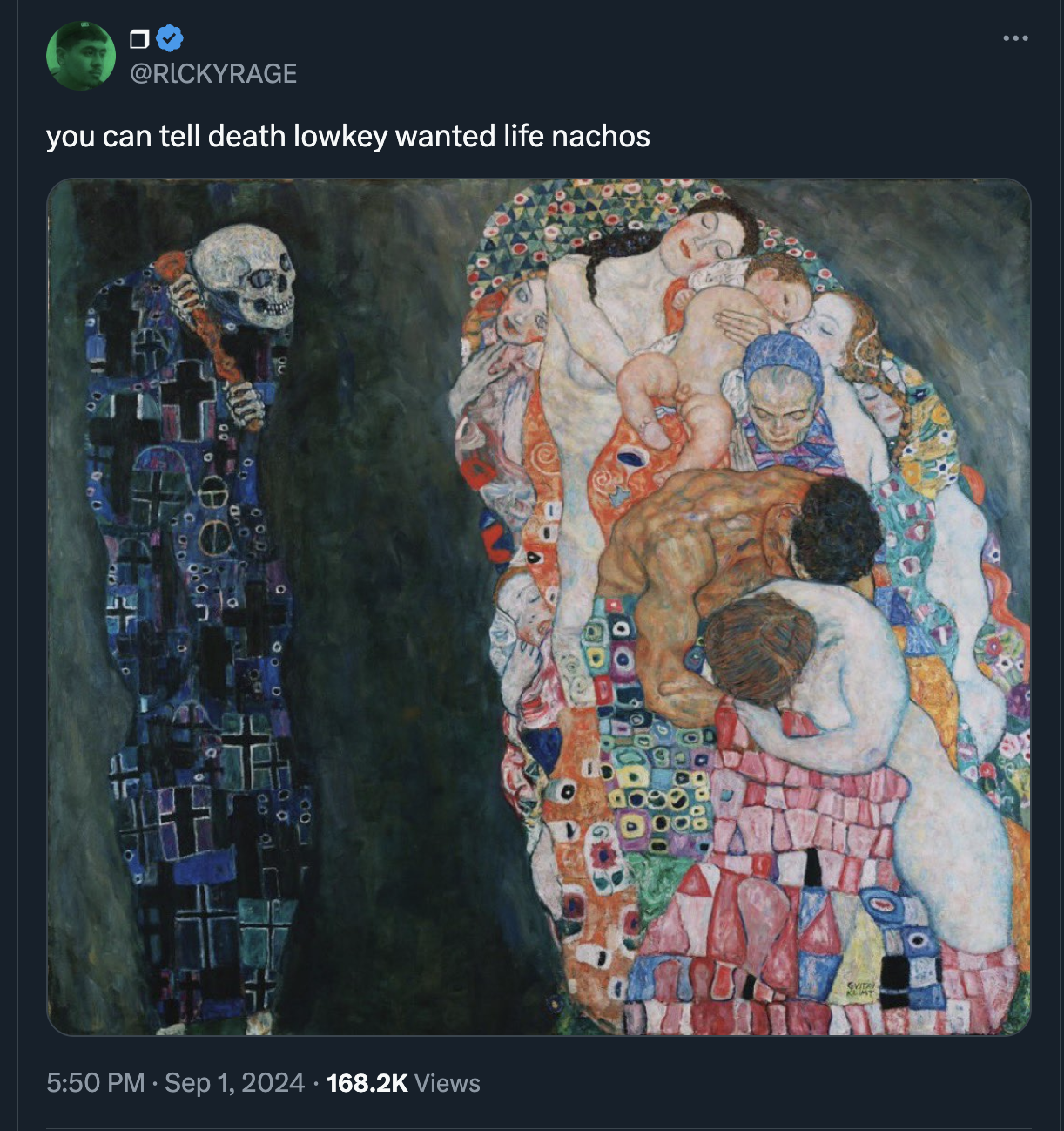 life and death gustav klimt - you can tell death lowkey wanted life nachos Views